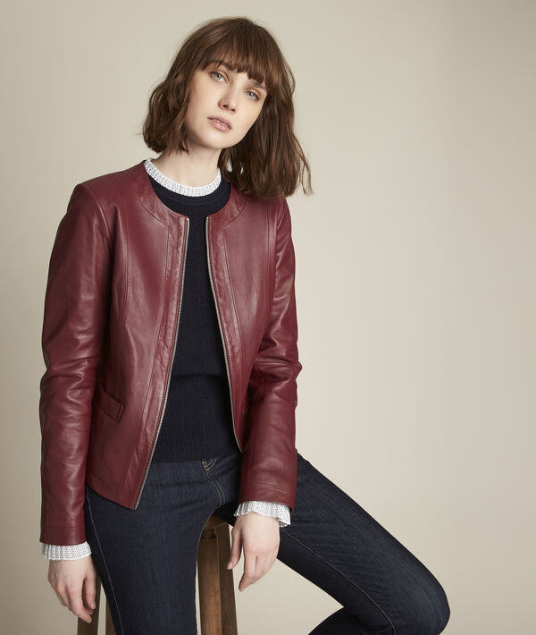 Veste en cuir porto Livia | 1-2-3 Veste en cuir porto Livia PhotoZ | 1-2-3