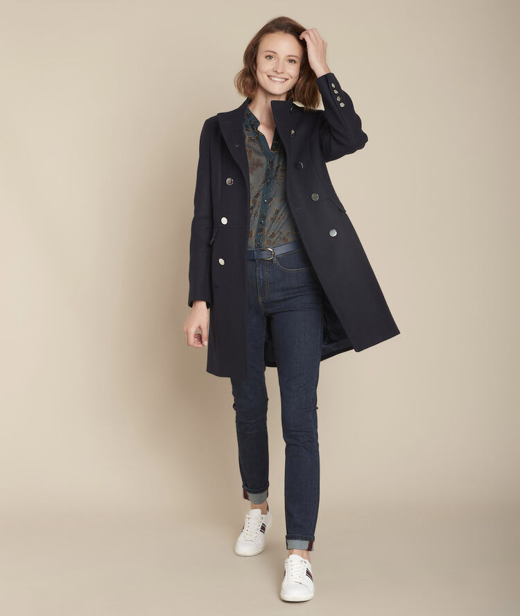 Transparante blouse met print magali cypres.