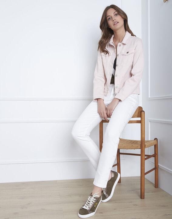 Veste poudre en jean courte Clem | 1-2-3 Veste poudre en jean courte Clem PhotoZ | 1-2-3