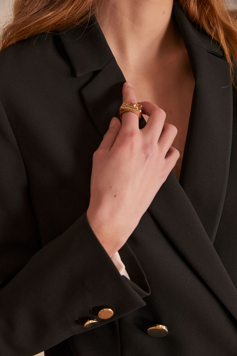 Veste de blazer en microfibre noir Florine | 1-2-3 Veste de blazer en microfibre noir Florine PhotoZ | 1-2-3