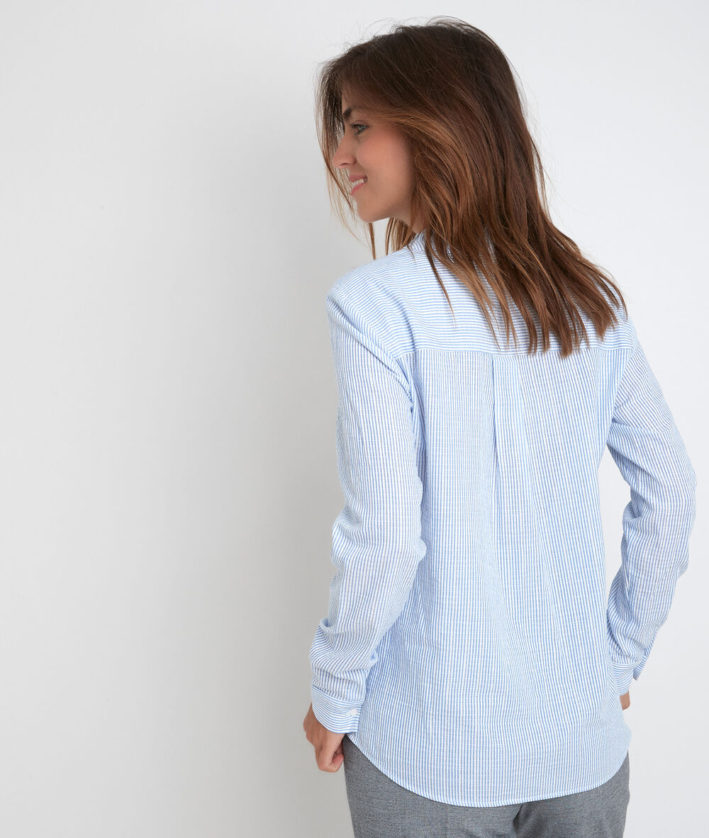 Chemise rayée joyce blanc.