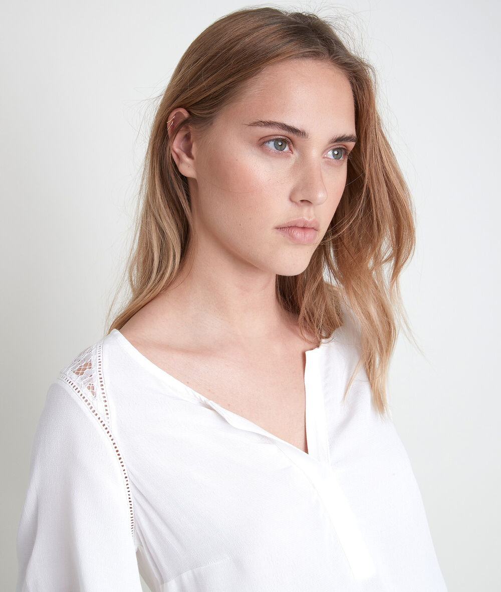 Top bimatière écru donna ecru.