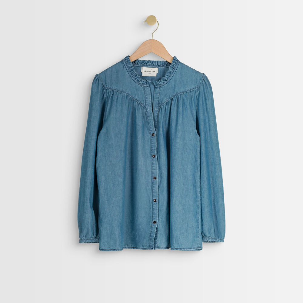 Blouse en denim taly denim brut.