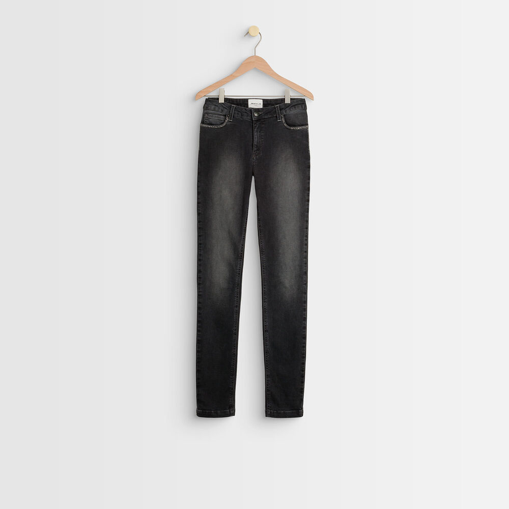 L'iconique slim gris chiné prunelle chine moyen.