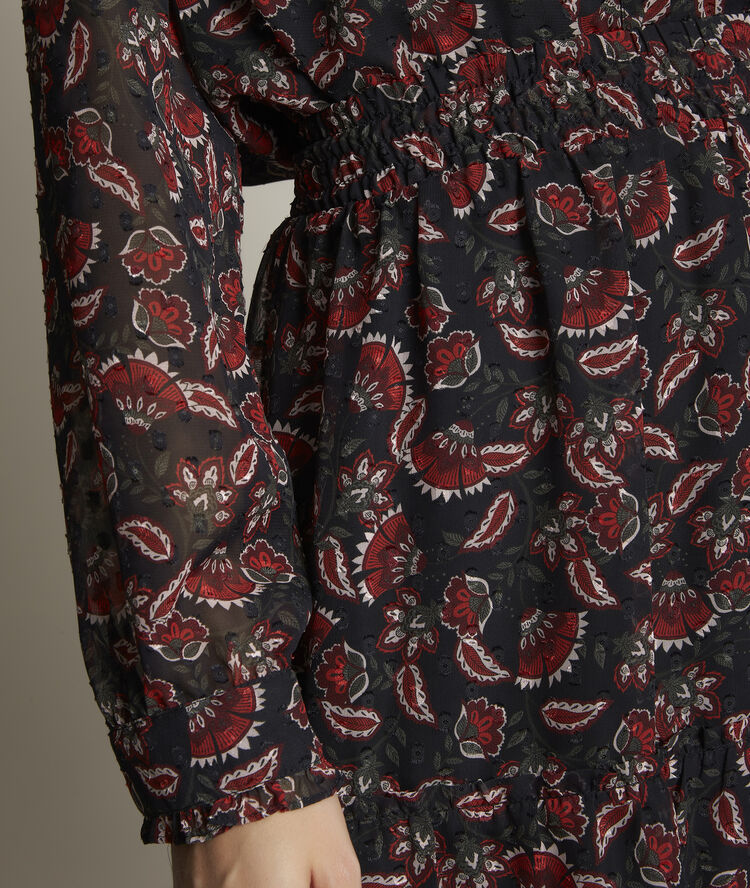 Jupe imprimée billie noir.