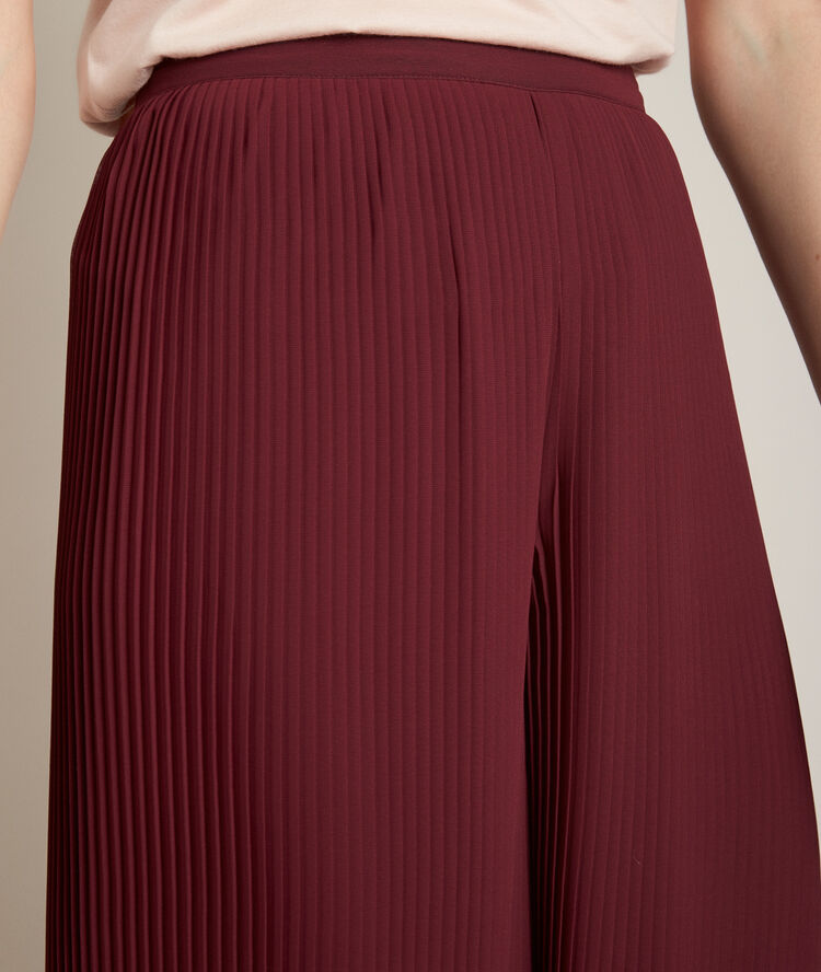 Pantalon plissé gala merlot.