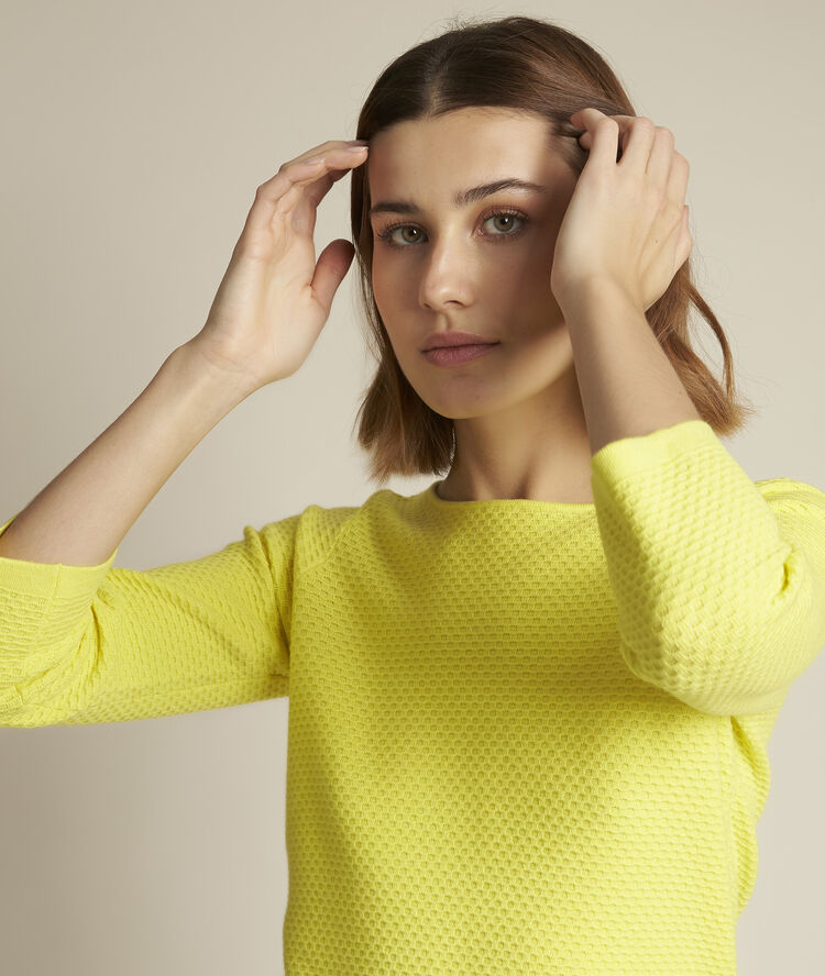 Pull citrus col bateau delta citron.