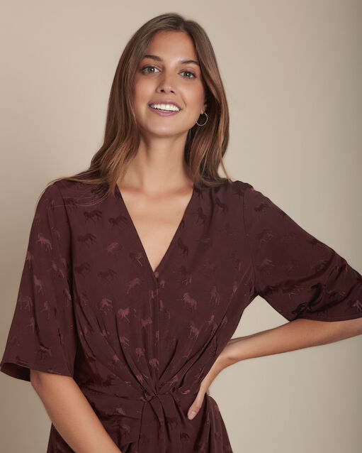 Robe en jacquard imprimé cheval Imagine (1) - Maison 123