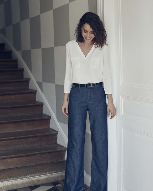 Die exklusive Wide Leg-Jeans Savana (1) - Maison 123