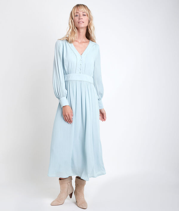 Robe longue céladon Nathalie | 1-2-3 Robe longue céladon Nathalie PhotoZ | 1-2-3