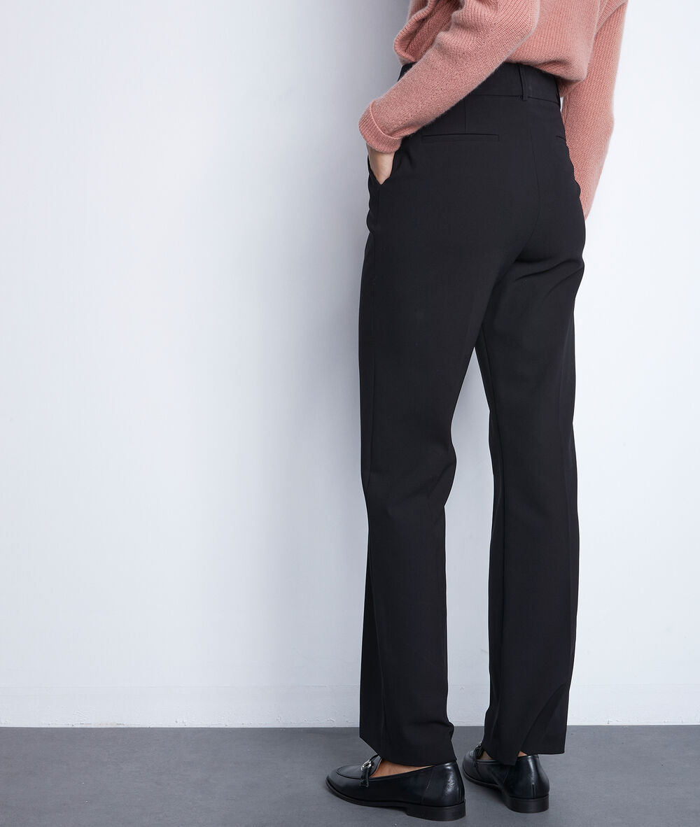 Pantalon de tailleur évasé noir drew noir.