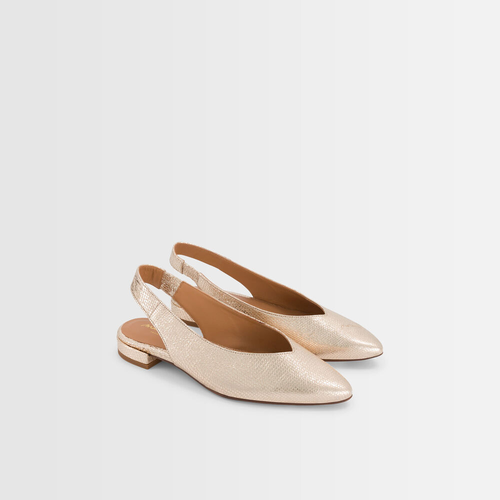 Ballerines dorées gigi or.