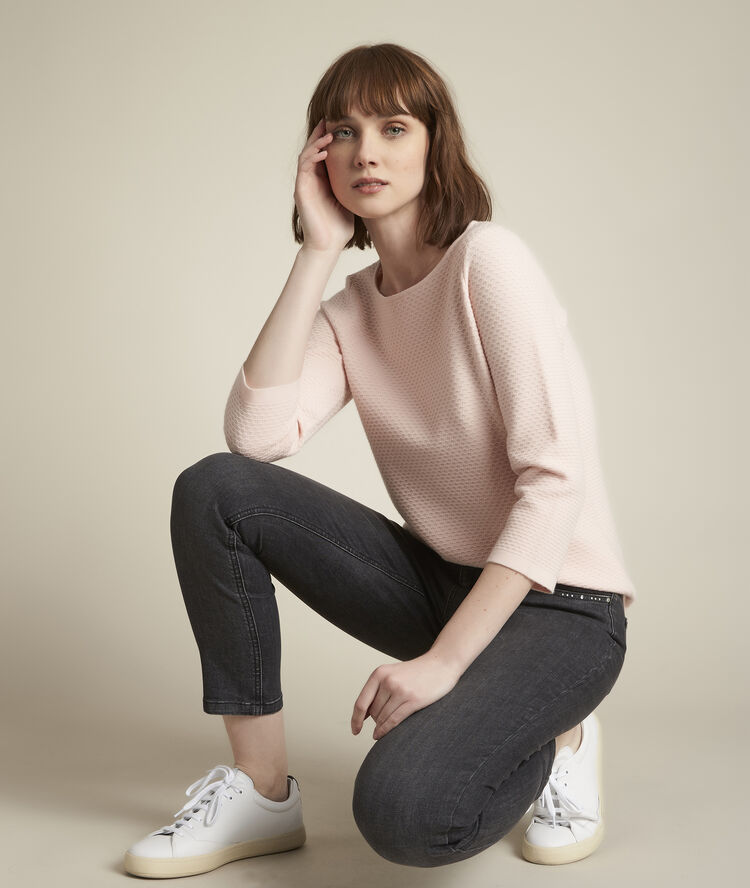 Pull nude col bateau delta nude.