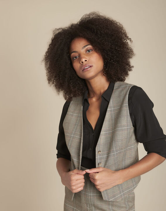 Gilet jacquard Prince de Galles Basile | 1-2-3 Gilet jacquard Prince de Galles Basile PhotoZ | 1-2-3