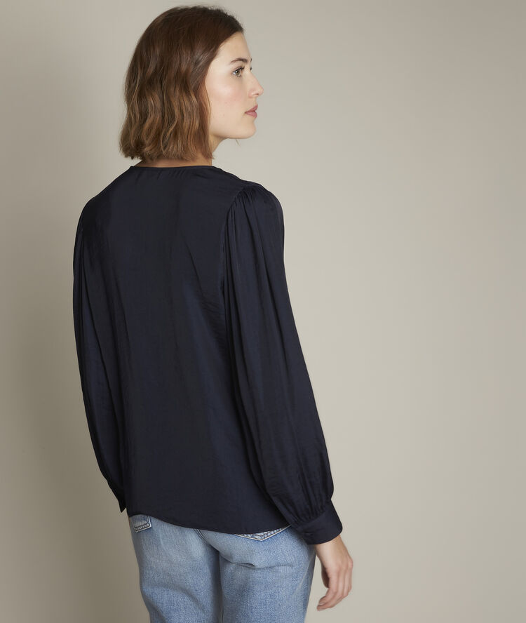Blouse vaporeuse marine elvera marine.