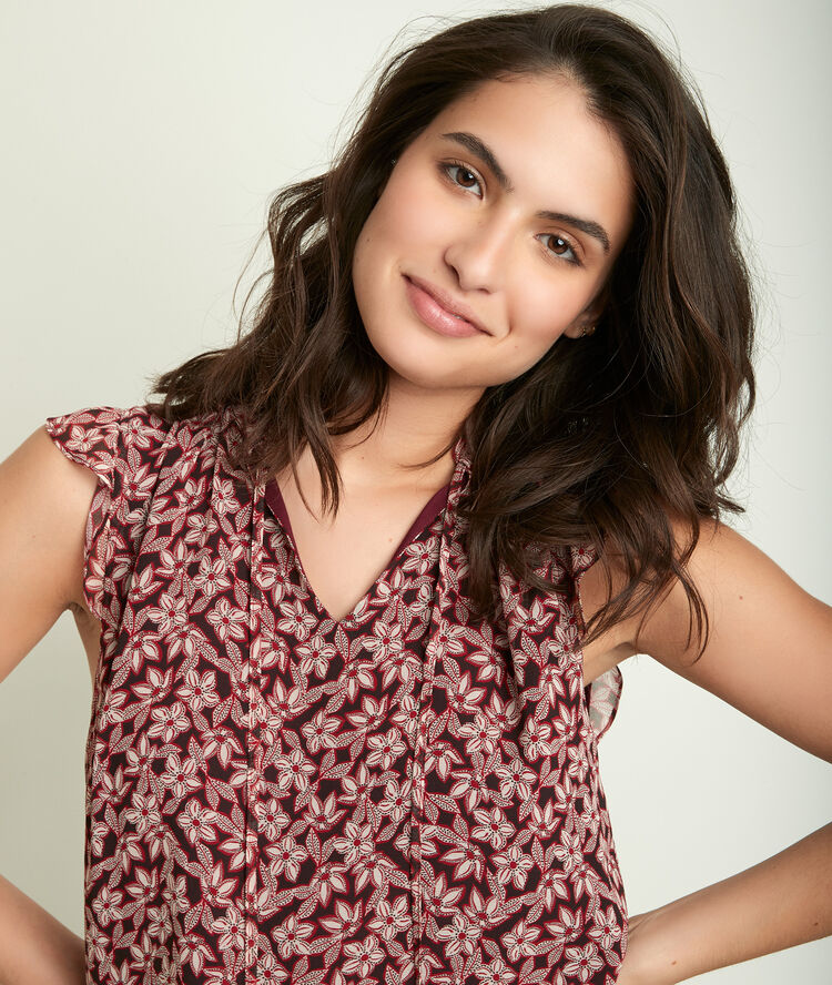 Blouse imprimée emmanuelle.