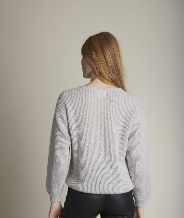 Pull gris chiné flamboyant gris souris.