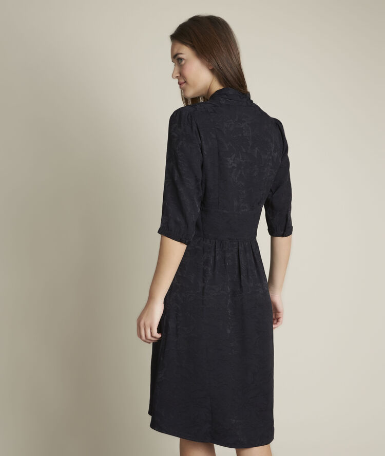 Robe jacquard carole noir.