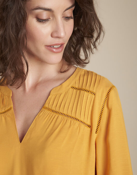 Blouse ambre dentelle épaules Maureen | 1-2-3 Blouse ambre dentelle épaules Maureen PhotoZ | 1-2-3