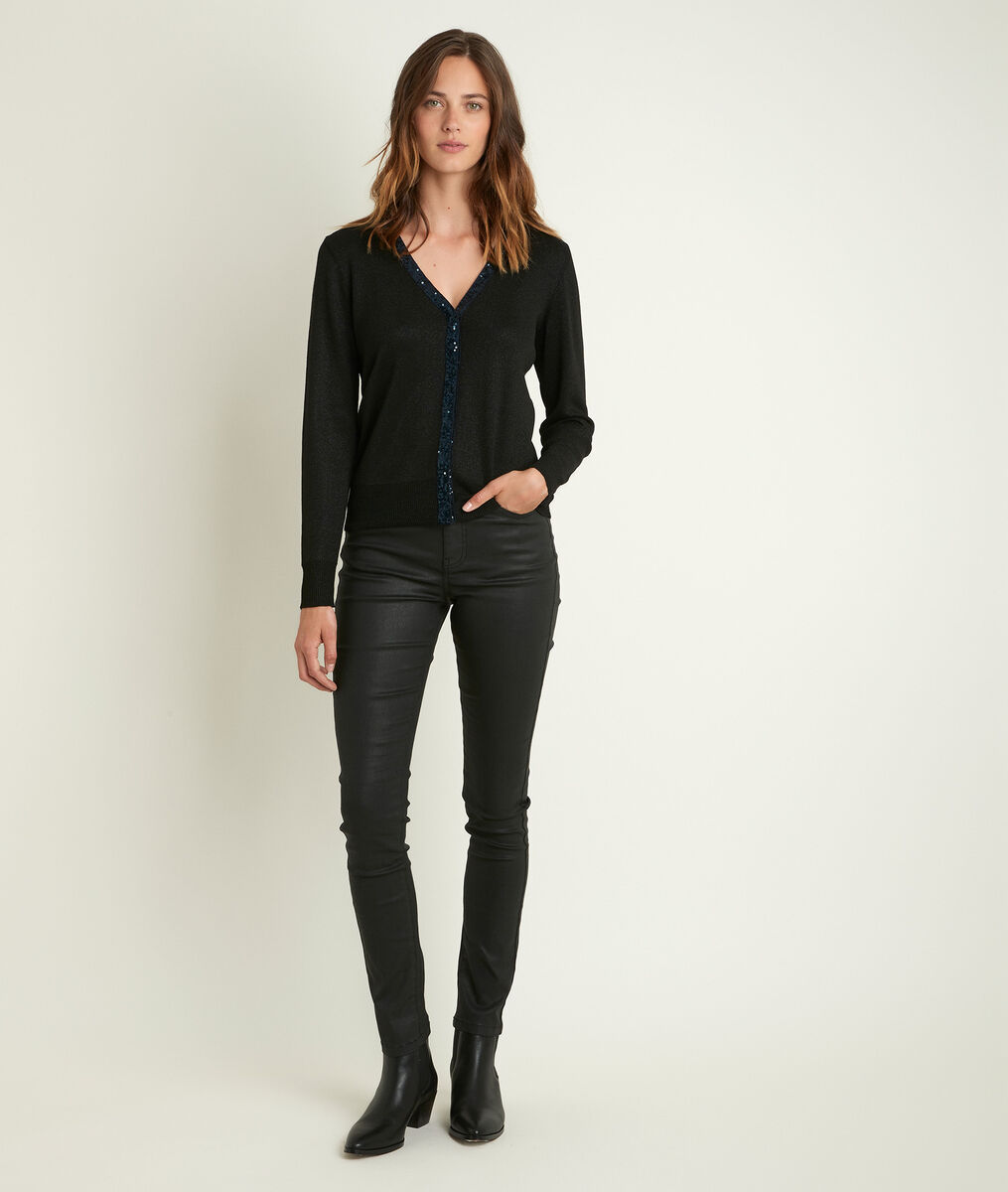 Gilet encolure paillettes Randy | 1-2-3 Gilet encolure paillettes Randy PhotoZ | 1-2-3