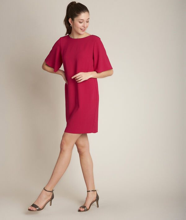 Robe vermillon droite Celia | 1-2-3 Robe vermillon droite Celia PhotoZ | 1-2-3