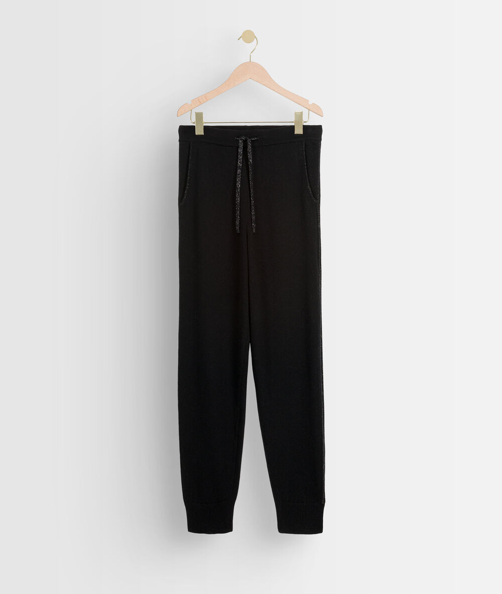 Pantalon en maille noir tosca noir.