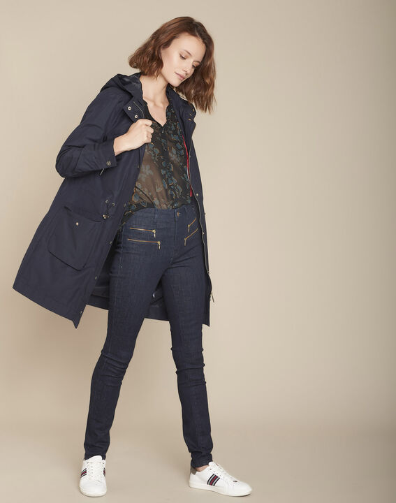 Marineblauer Parka mit Taschen Quora | 1-2-3 Marineblauer Parka mit Taschen Quora PhotoZ | 1-2-3