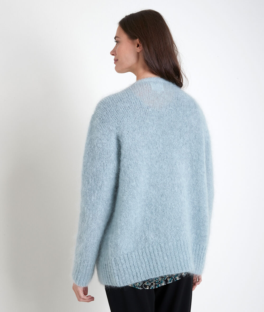 Gilet en mohair mélangé céladon rozelle celadon.