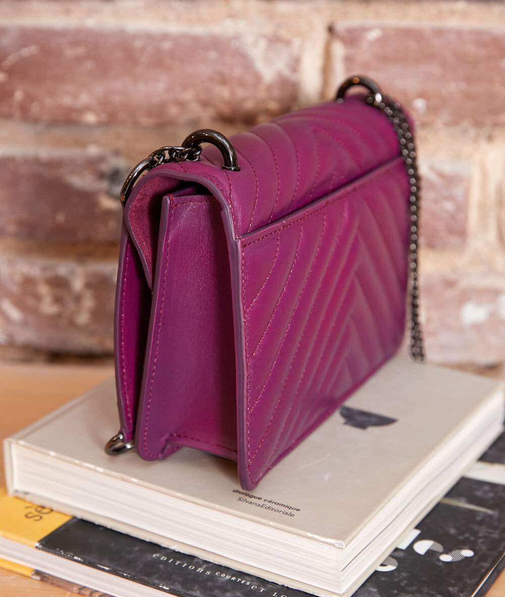 Le mini 123 matelassé fuchsia fuchsia fonce.