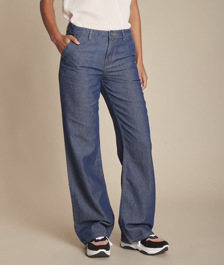 Le superbe wide leg : rinse savana celadon.