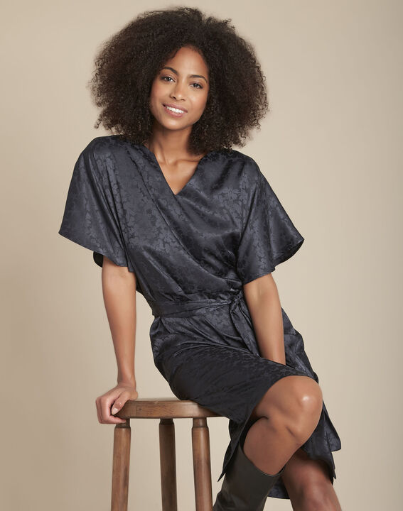 Robe jacquard ceinturée Romy | 1-2-3 Robe jacquard ceinturée Romy PhotoZ | 1-2-3