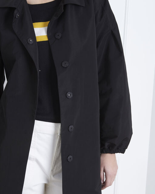 Trench noir ceinturé daniela noir.