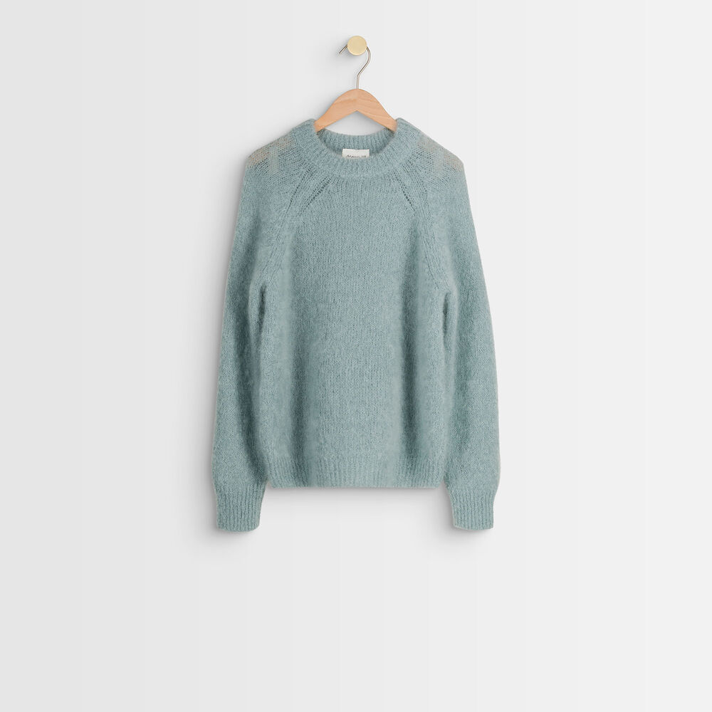 Pull en mohair mélangé radieuse celadon.