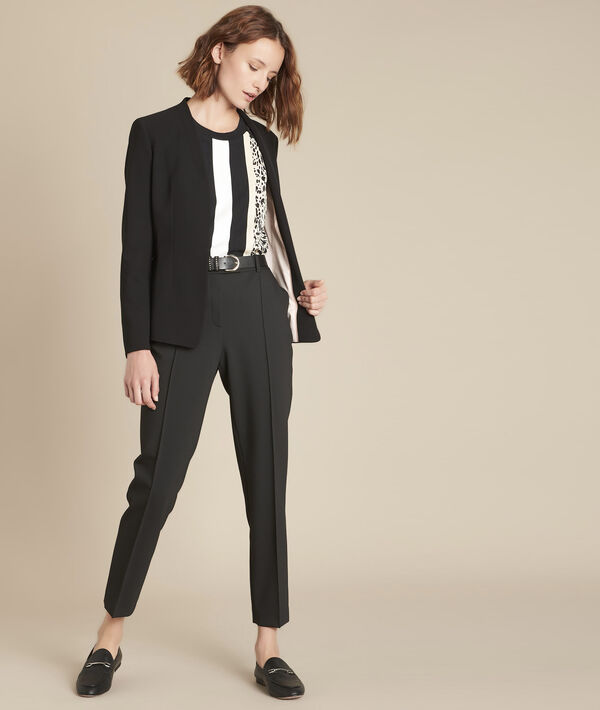Pantalon droit noir Elypse | 1-2-3 Pantalon droit noir Elypse PhotoZ | 1-2-3