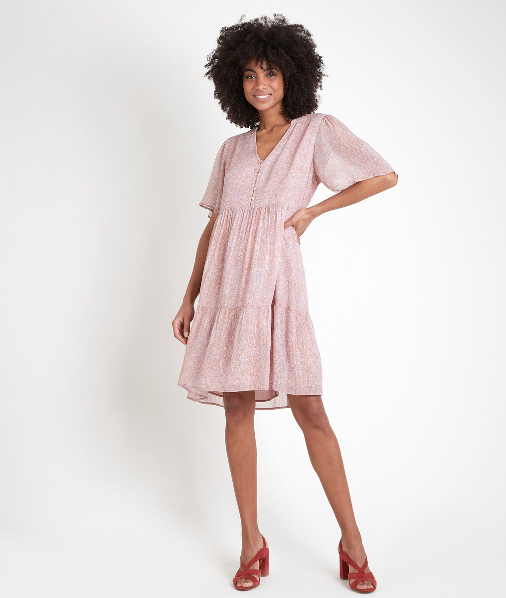 Robe imprimée lurex Laure | 1-2-3 Robe imprimée lurex Laure PhotoZ | 1-2-3