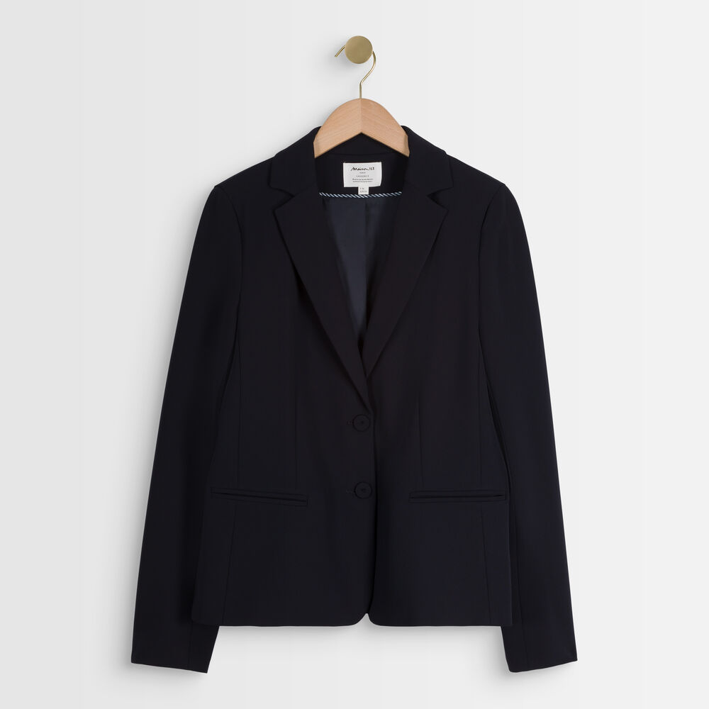 Veste en microfibre sarry marine.