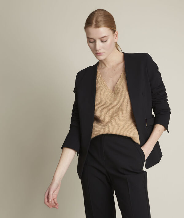 Pull havane en lurex Flambeur | 1-2-3 Pull havane en lurex Flambeur PhotoZ | 1-2-3
