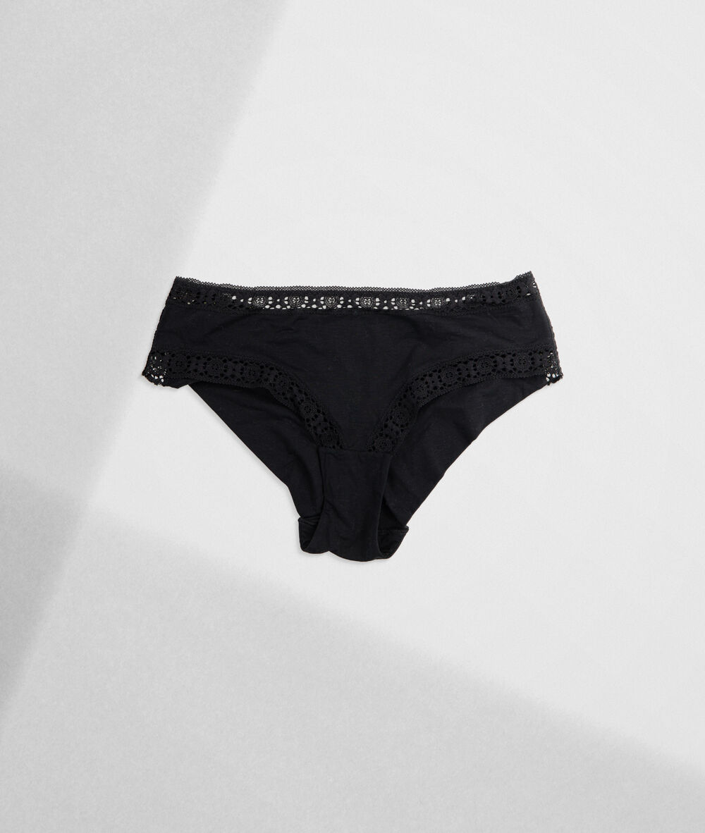 Shorty en pur coton responsable noir ninon noir.
