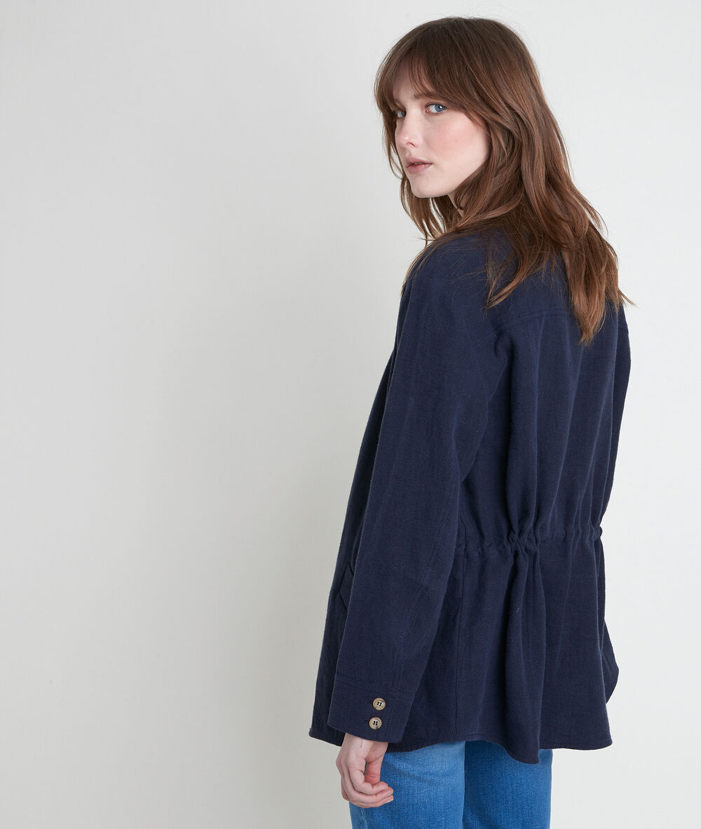 Veste en lin marine paolita marine.