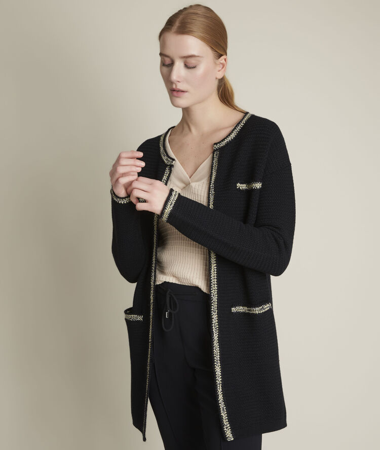 Gilet long danilet  noir.