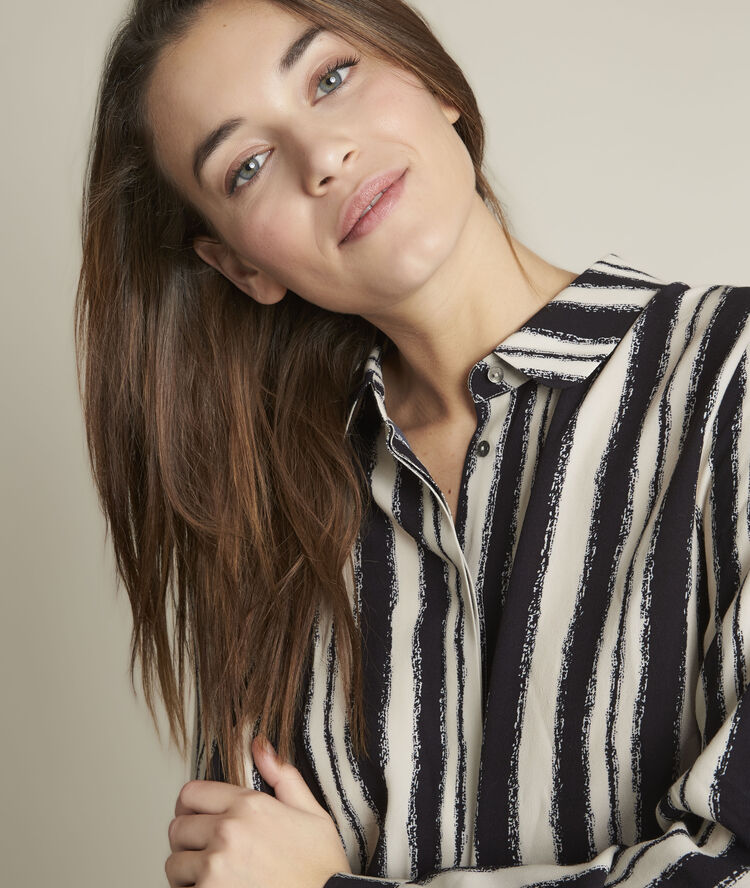 Chemise imprimée erika noir/blanc.