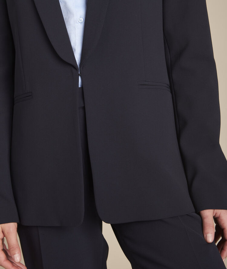 Veste marine microfibre col chale stella marine.