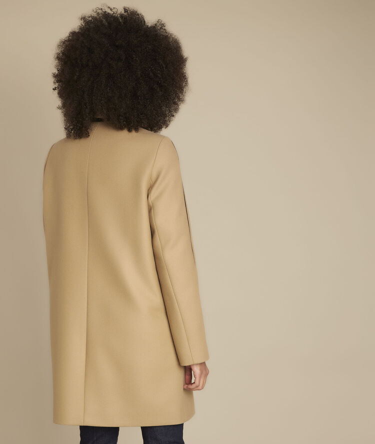 Manteau acajou telma camel.