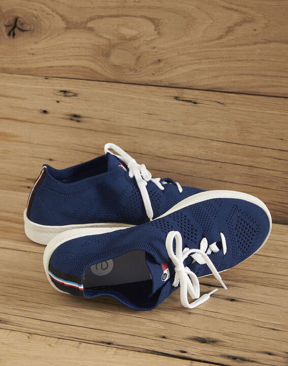 Marineblaue, gestrickte Sneaker, Ector | 1-2-3 Marineblaue, gestrickte Sneaker, Ector PhotoZ | 1-2-3