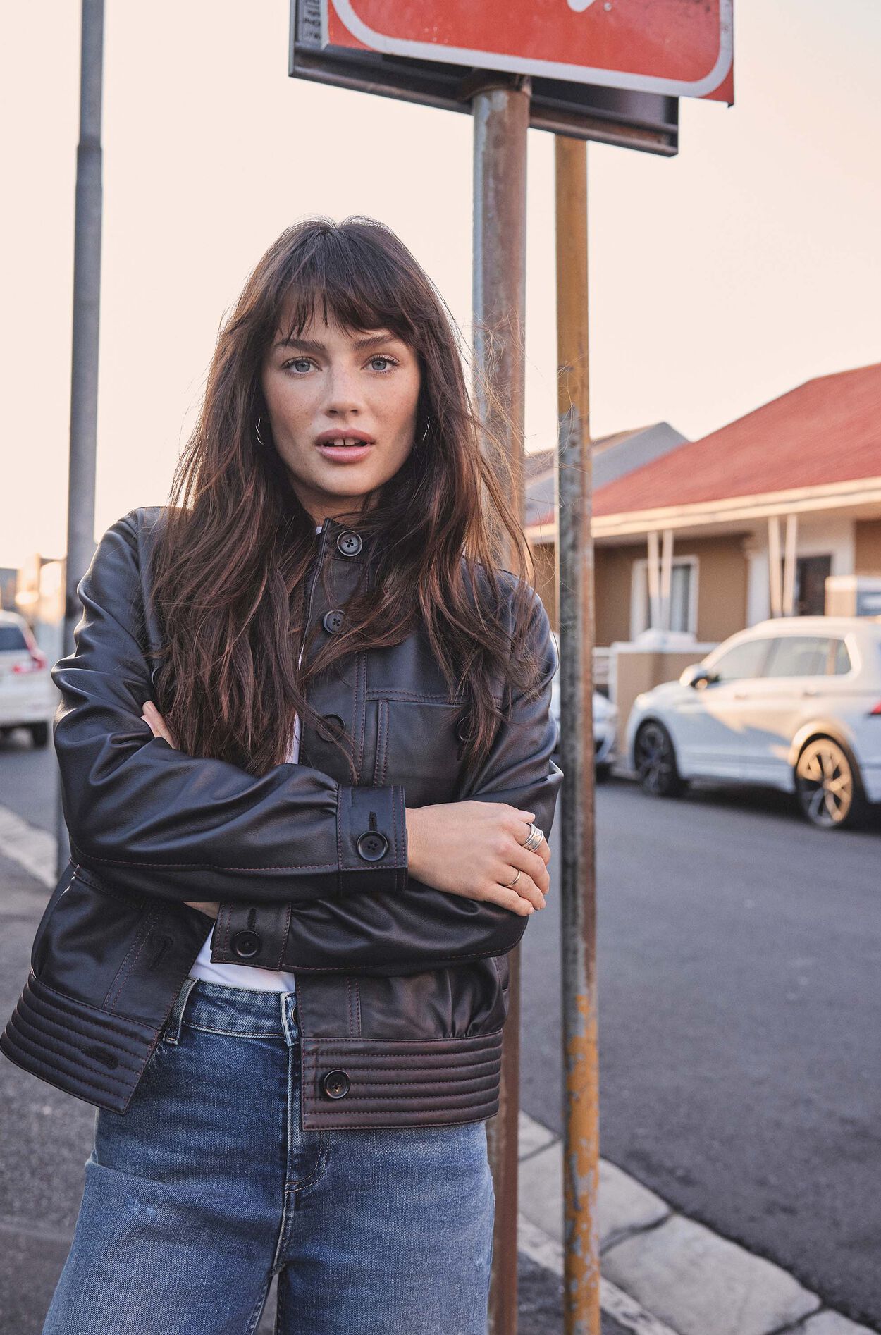 Veste en cuir nikita Maison 123 taille L