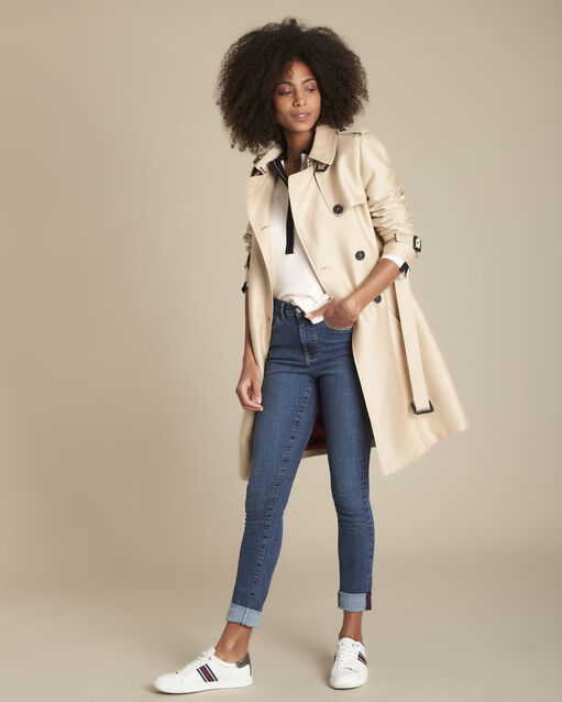 L'iconique slim jean stone used suzy delave clair.