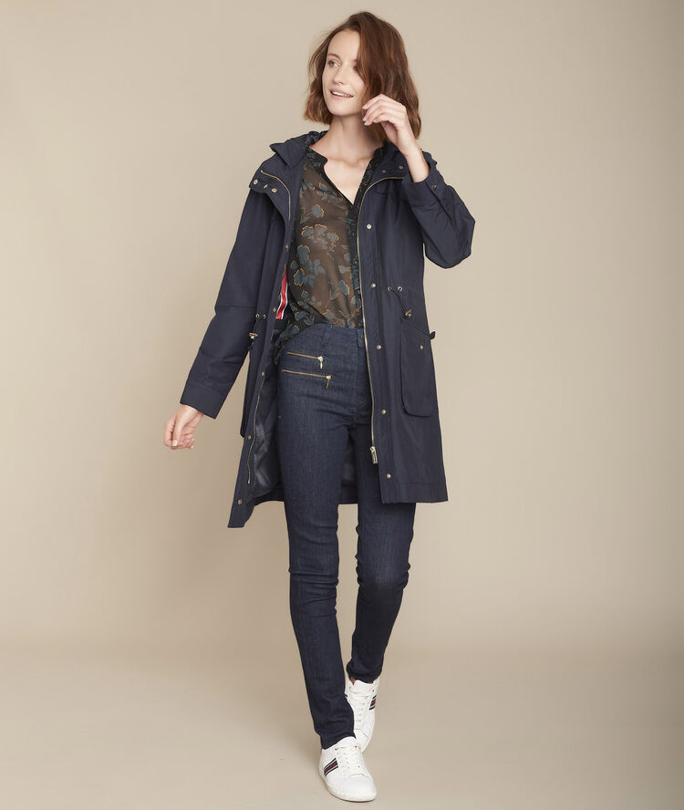 Blouse met bloemenprint magane noir.