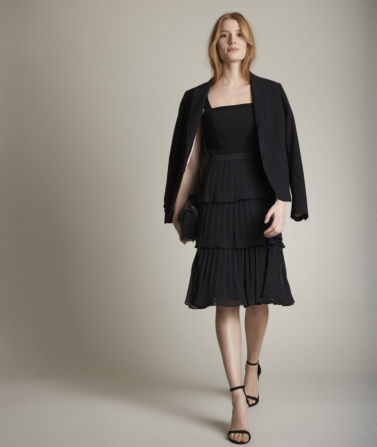 Robe &agrave; volants orelie noir.