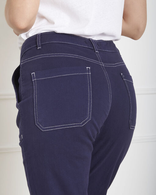 Indigofarbene boyfriend-jeans cool dunkles indigoblau.