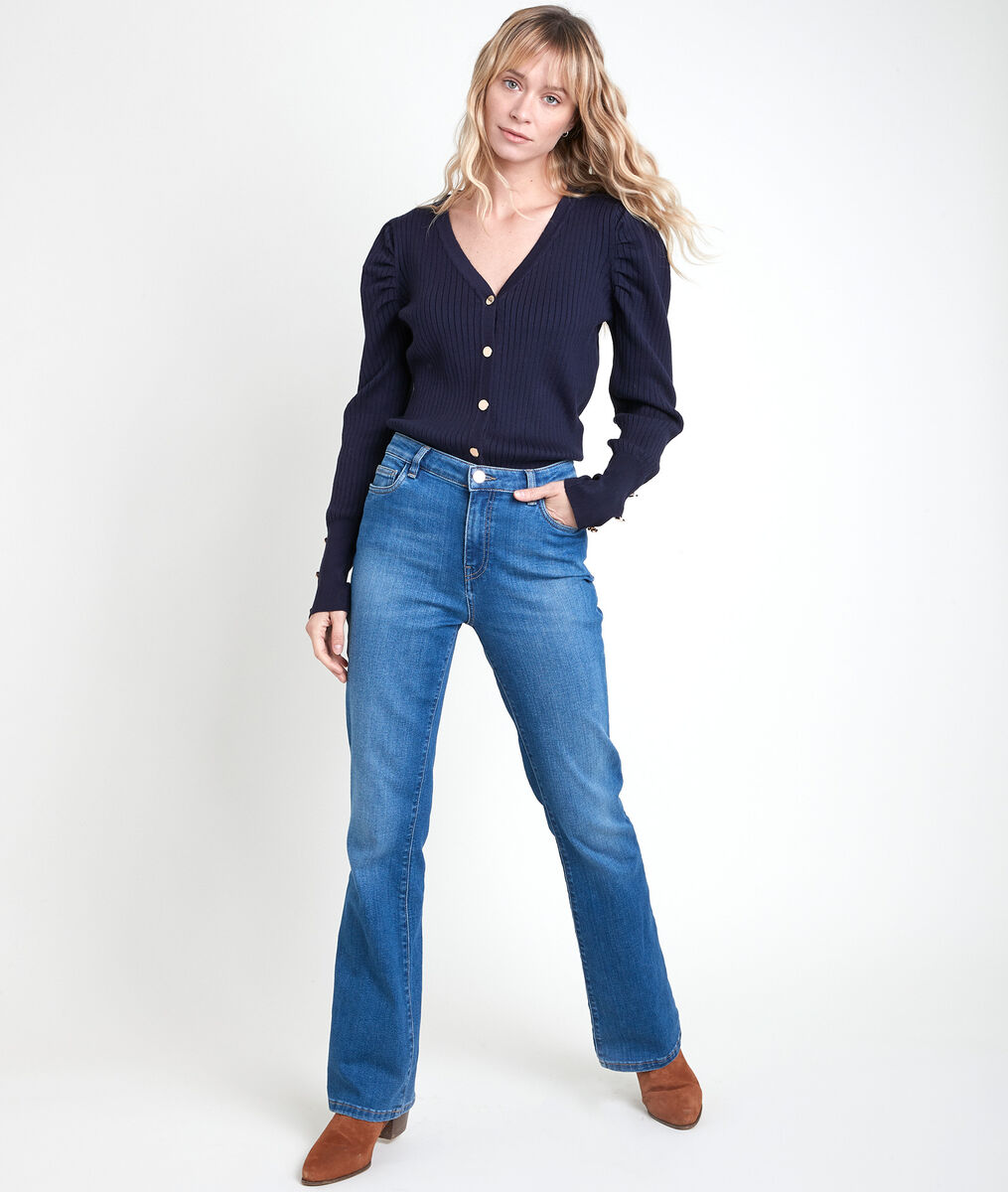 Gilet côtelé manches bouffantes Alae | 1-2-3 Gilet côtelé manches bouffantes Alae PhotoZ | 1-2-3